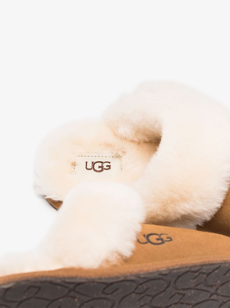 Brown Scuffette Ii Suede Slippers