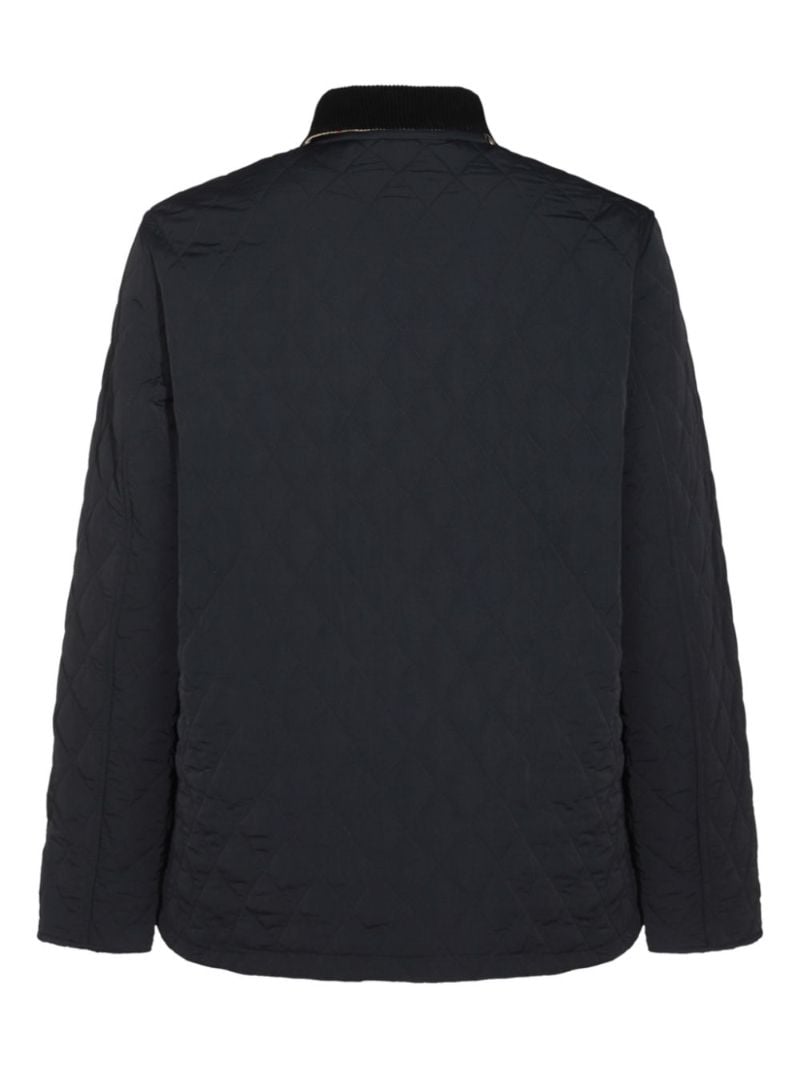 Logo-embroidered Quilted Jacket