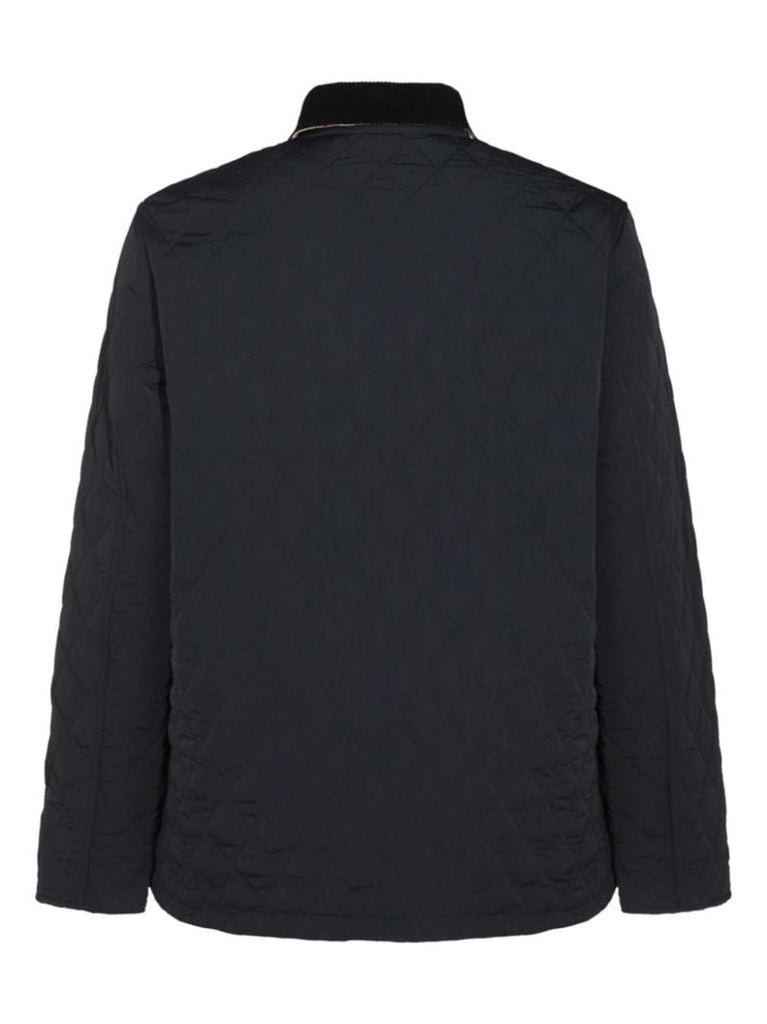 Logo-embroidered Quilted Jacket