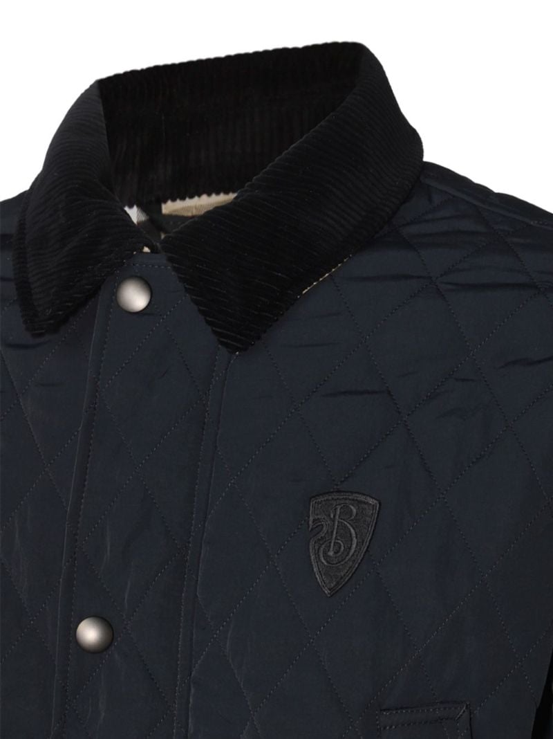 Logo-embroidered Quilted Jacket