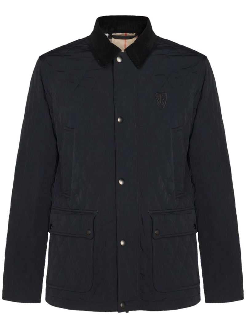 Logo-embroidered Quilted Jacket