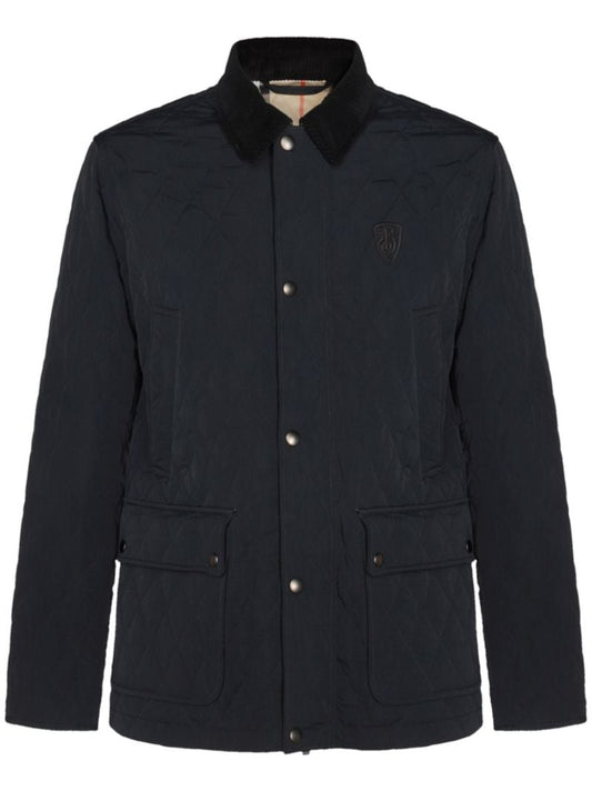 Logo-embroidered Quilted Jacket