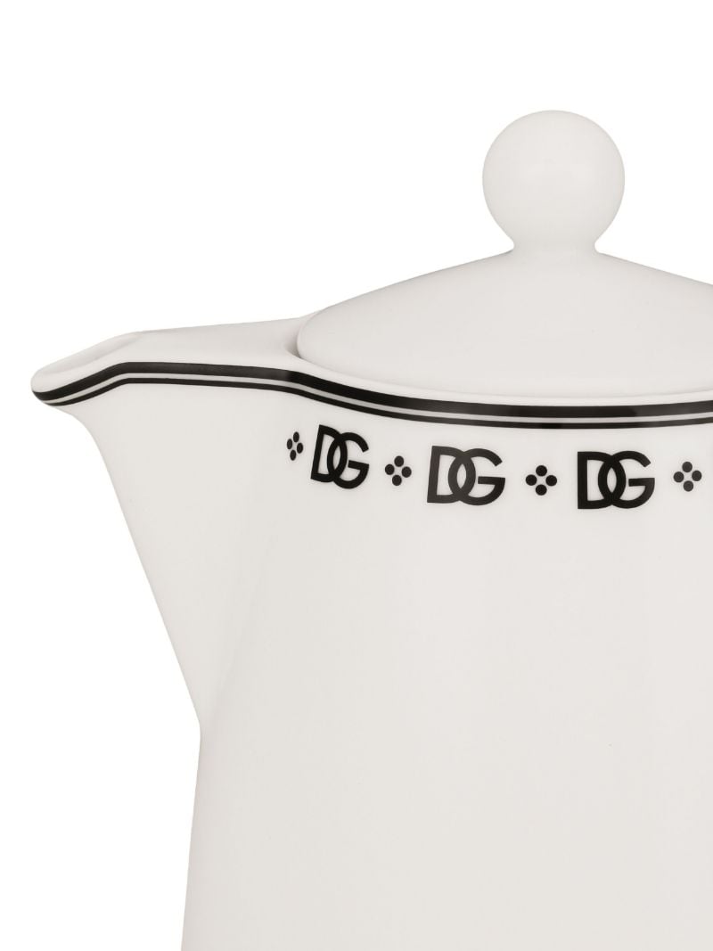 White Dg Teapot