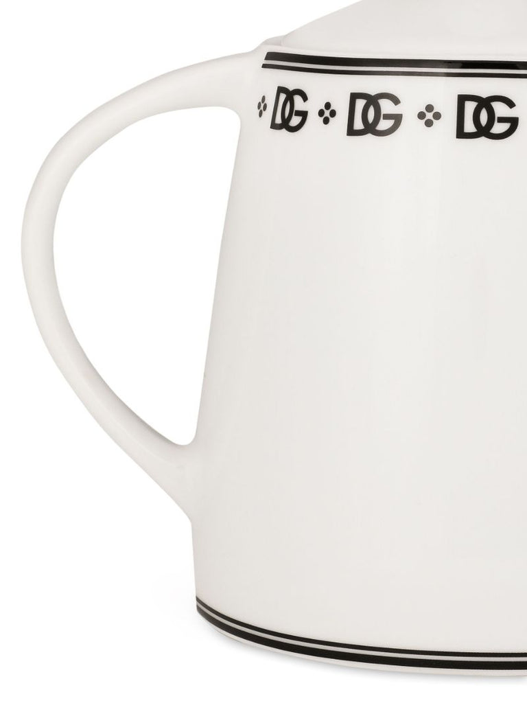 White Dg Teapot