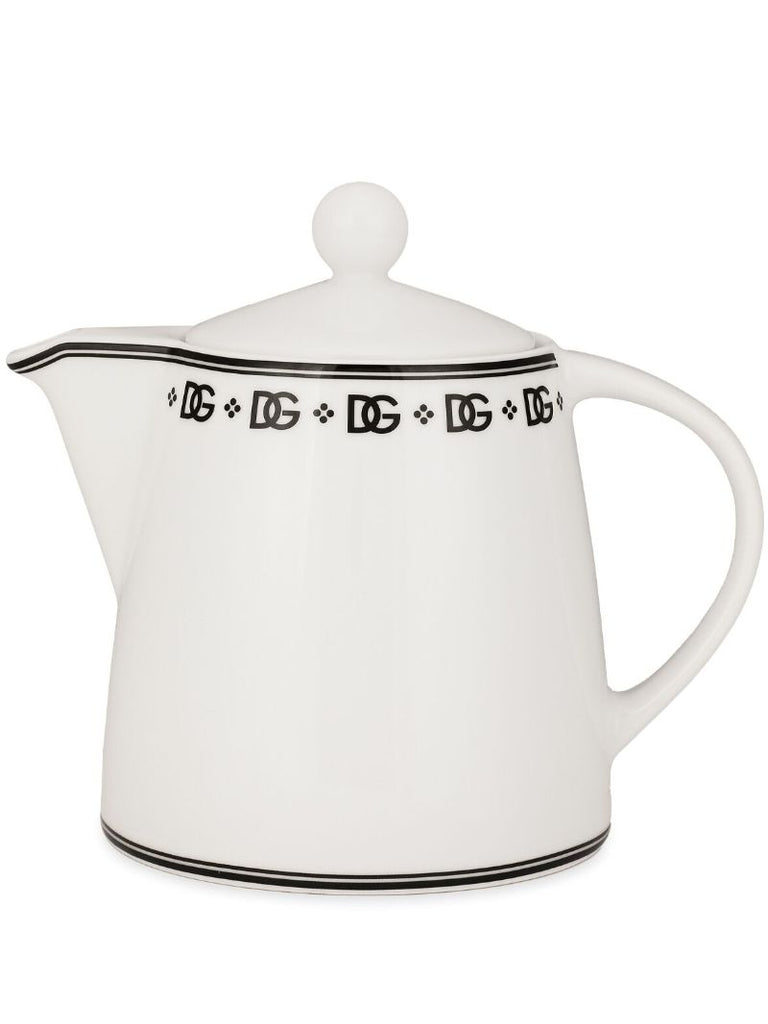 White Dg Teapot