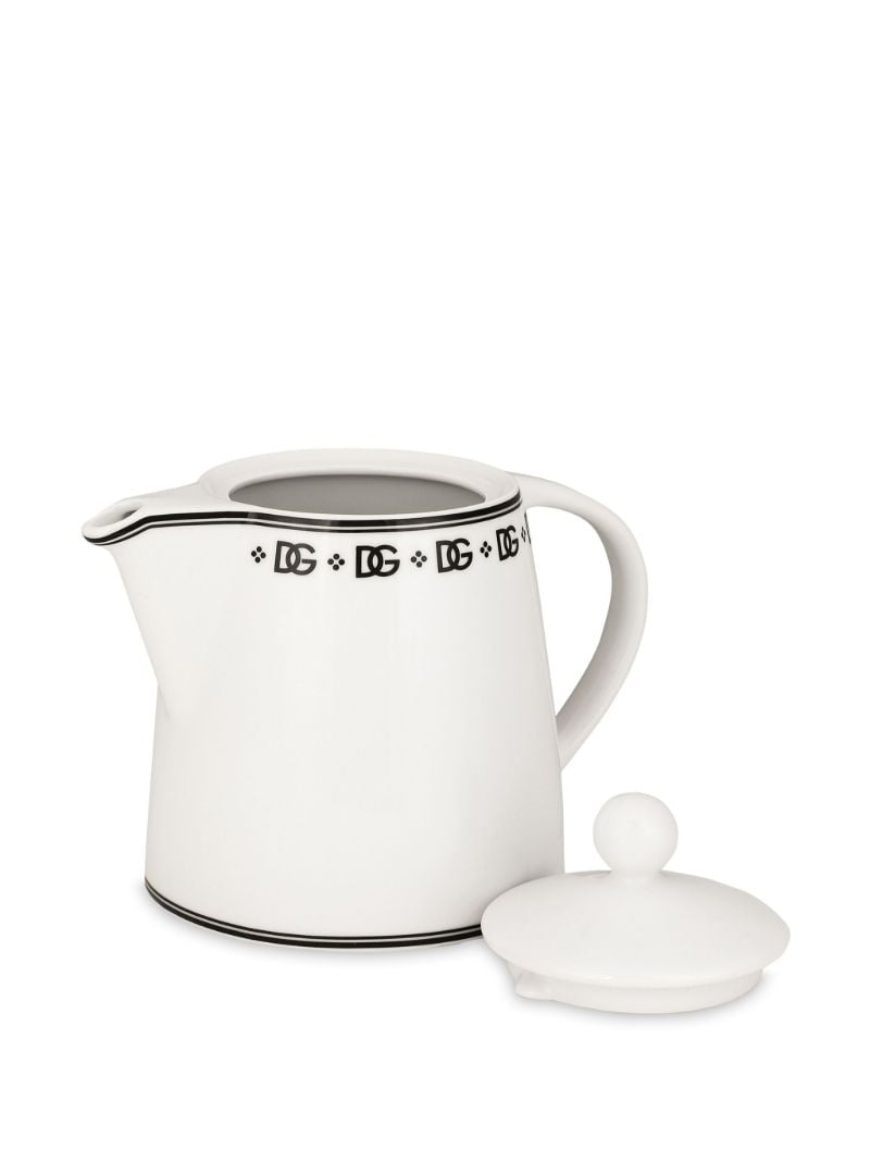 White Dg Teapot