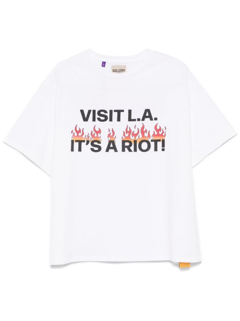 White L.a. Riot T-shirt