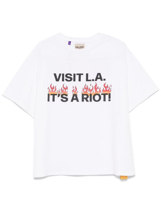 White L.a. Riot T-shirt