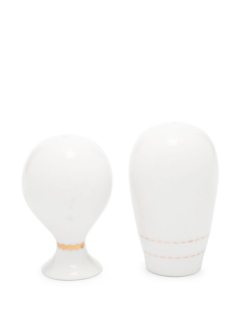 Gilded Mr. & Mrs. Muse Shakers (set of Two)