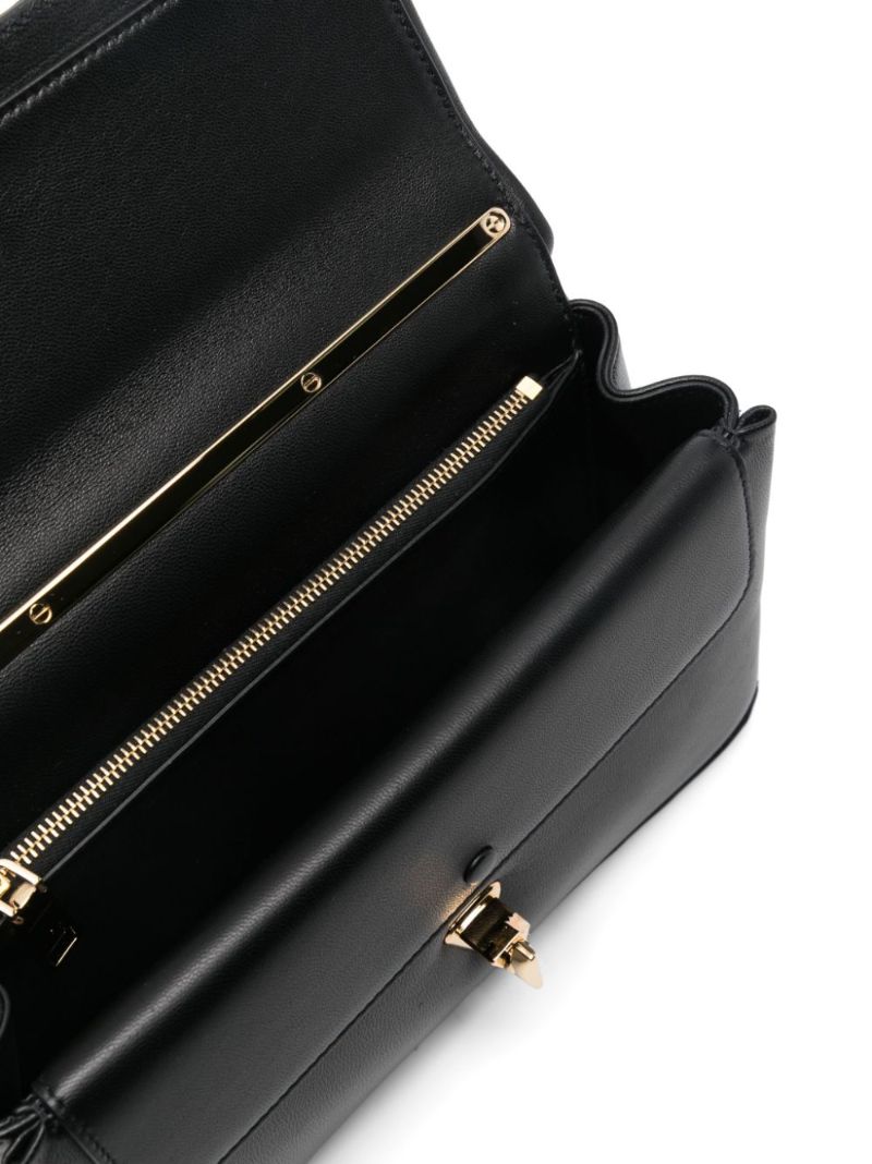 Black Vlogo Signature Shoulder Bag