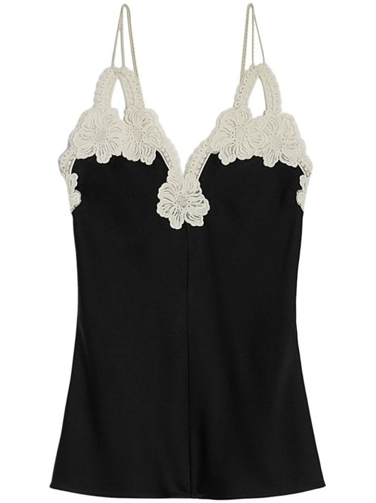 Floral-embroidered Top
