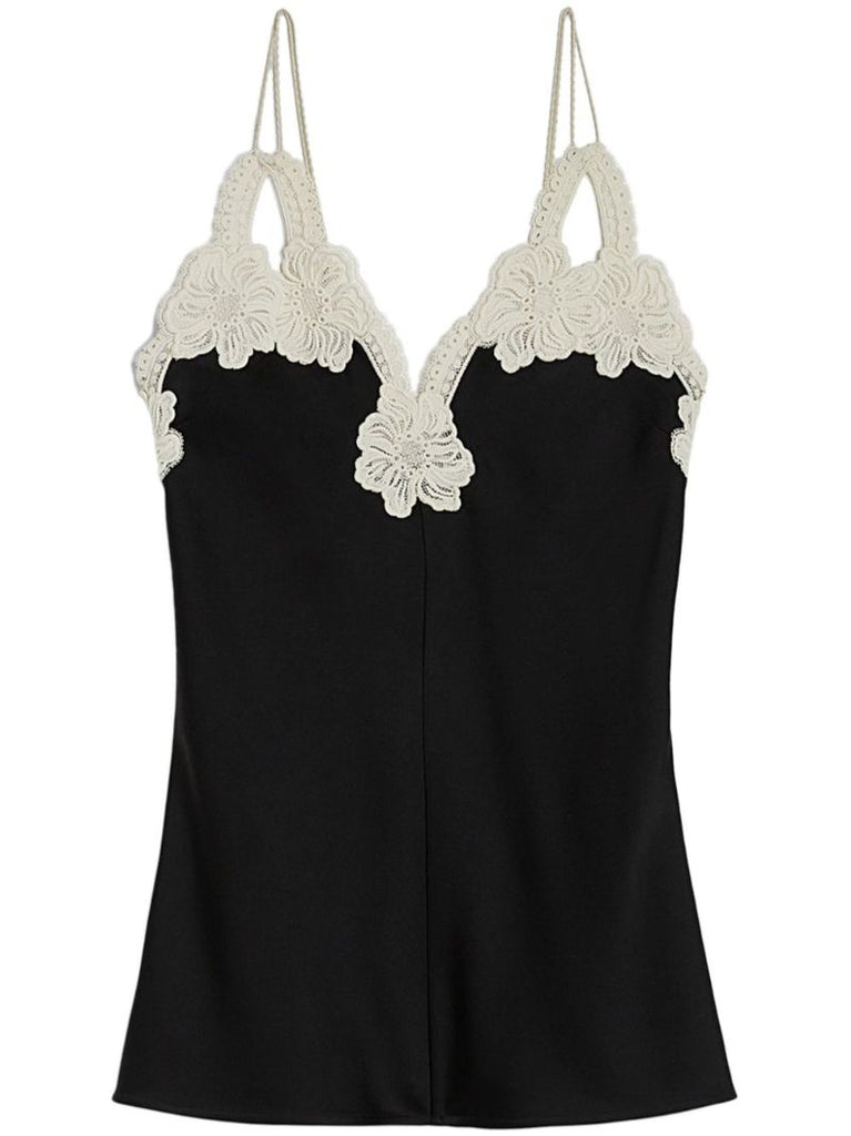 Floral-embroidered Top