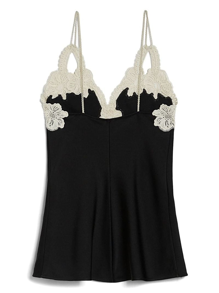 Floral-embroidered Top