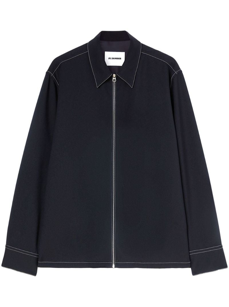 Zip-up Shirt Jacket