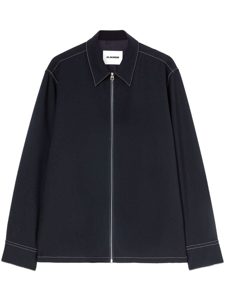 Zip-up Shirt Jacket