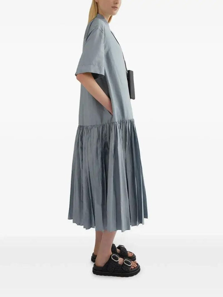 Blue Shirt Dress