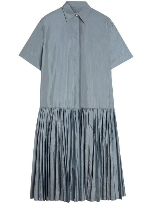 Blue Shirt Dress