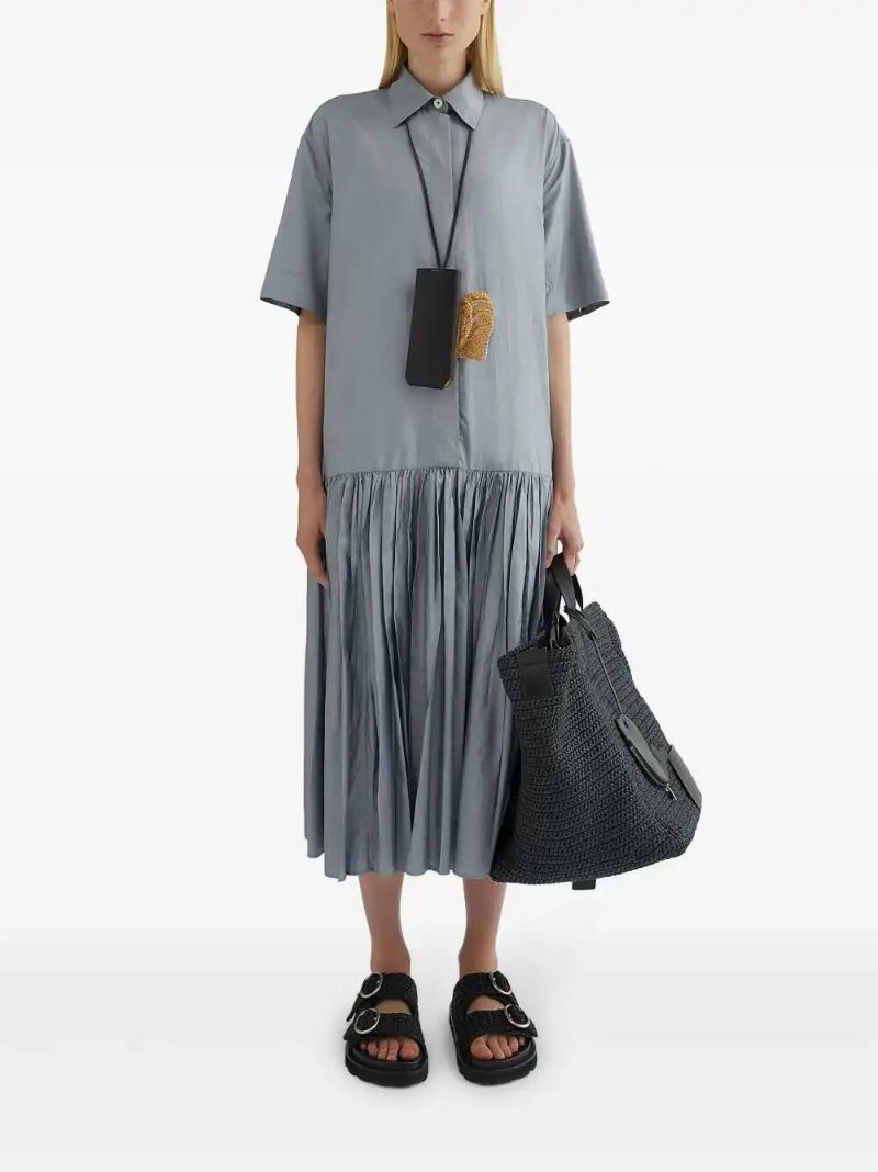 Blue Shirt Dress