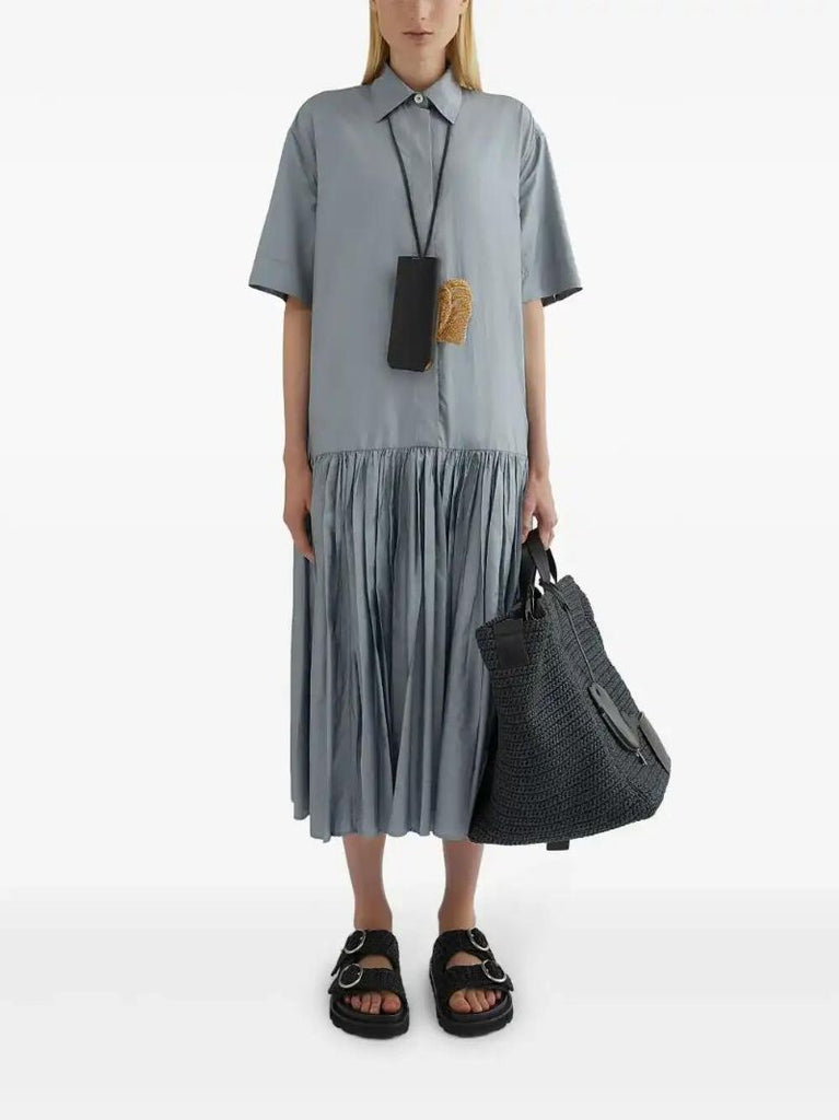 Blue Shirt Dress