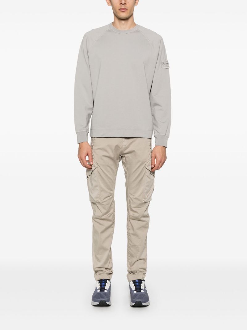 Grey Compass-patch Sweatshirt