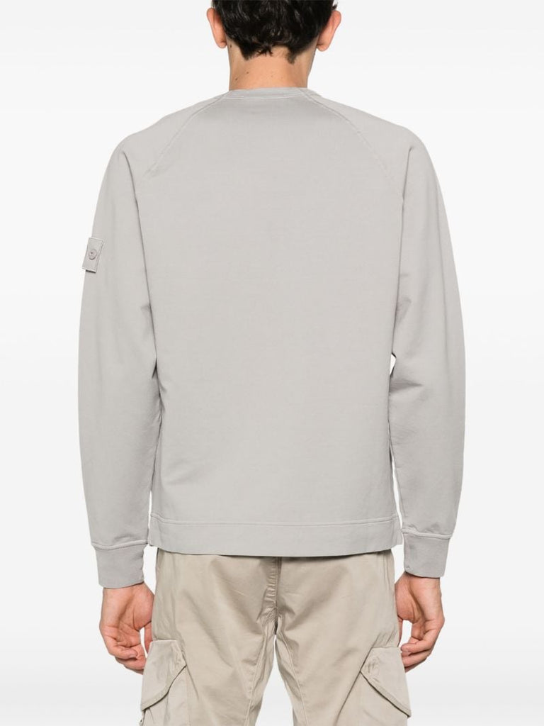 Grey Compass-patch Sweatshirt