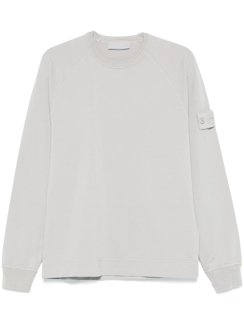 Grey Compass-patch Sweatshirt