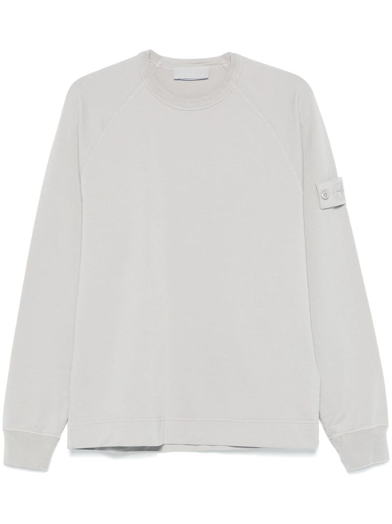 Grey Compass-patch Sweatshirt
