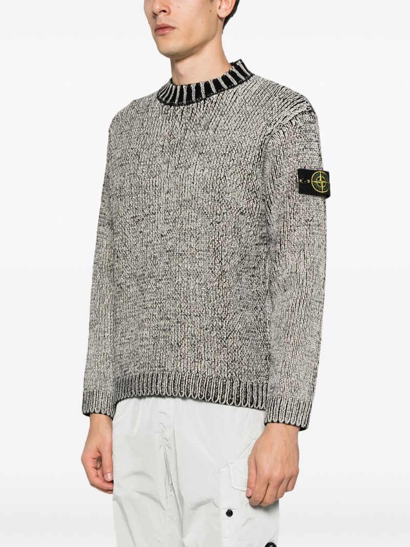 Black Compass-patch Sweater