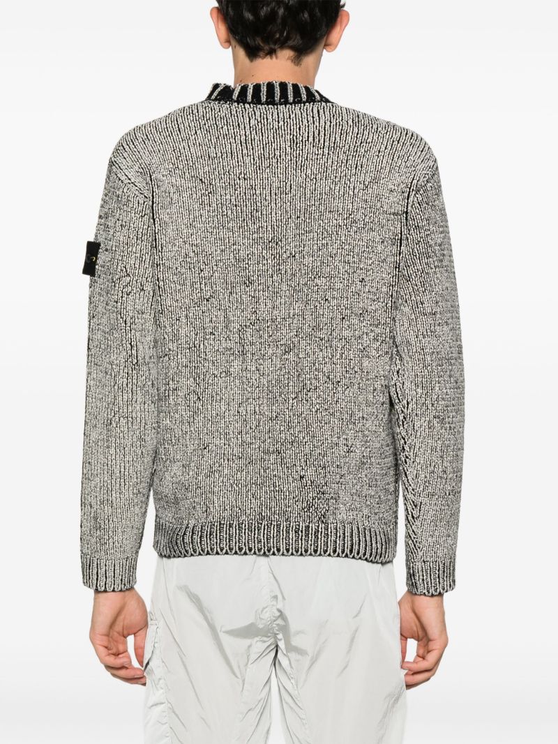 Black Compass-patch Sweater