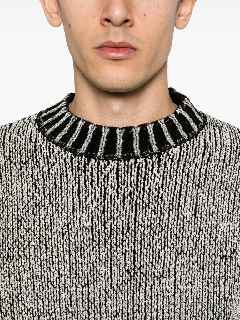 Black Compass-patch Sweater