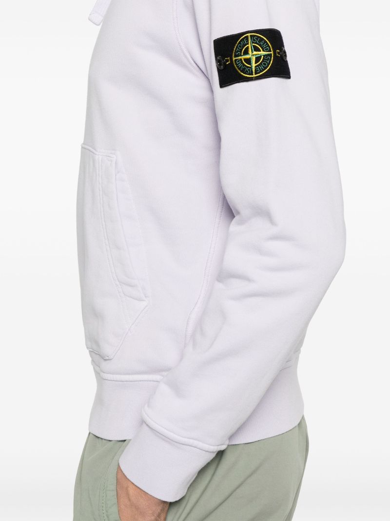 Purple Compass-patch Hoodie