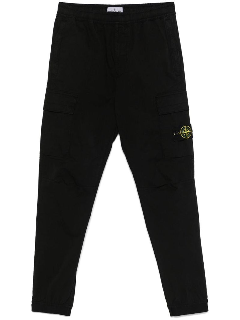 Black Compass-patch Track Pants