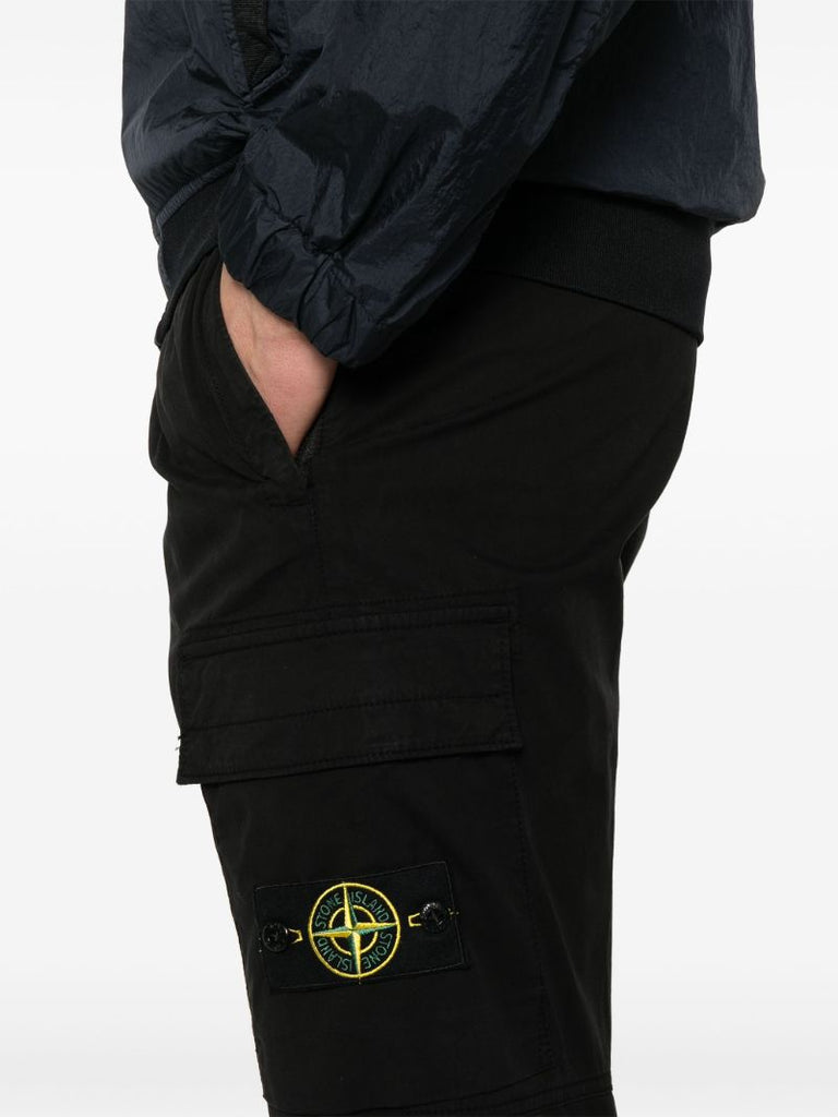 Black Compass-patch Track Pants