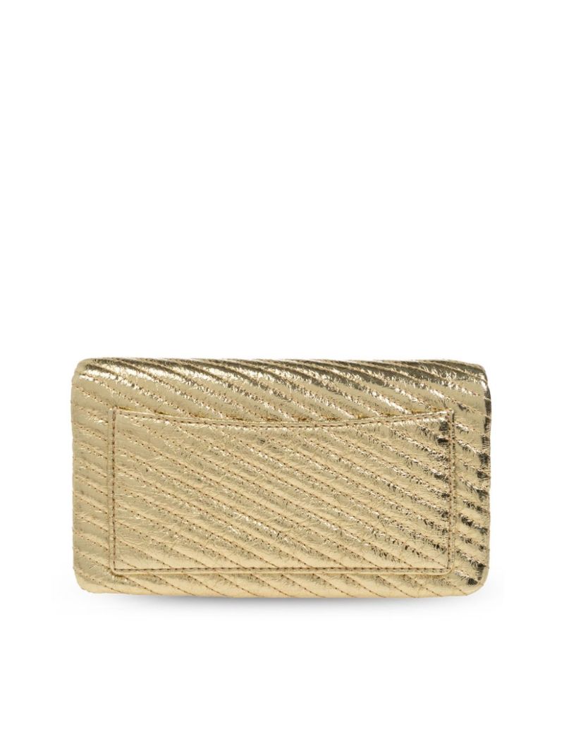 Gold Kira Chain Clutch Bag