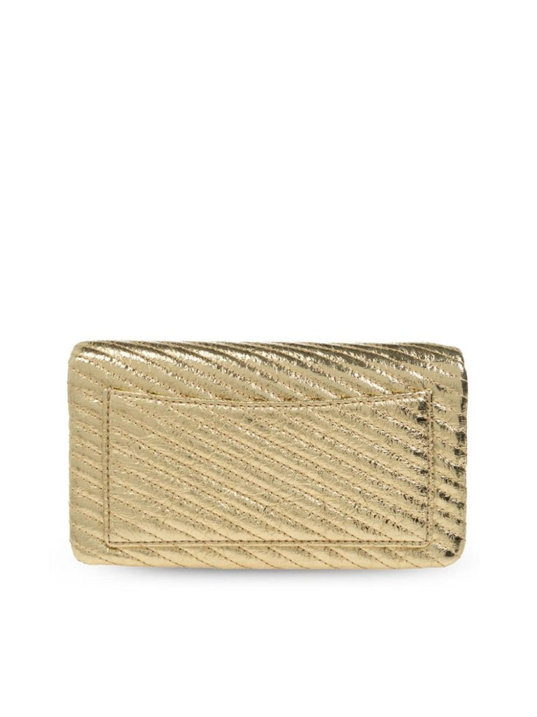 Gold Kira Chain Clutch Bag