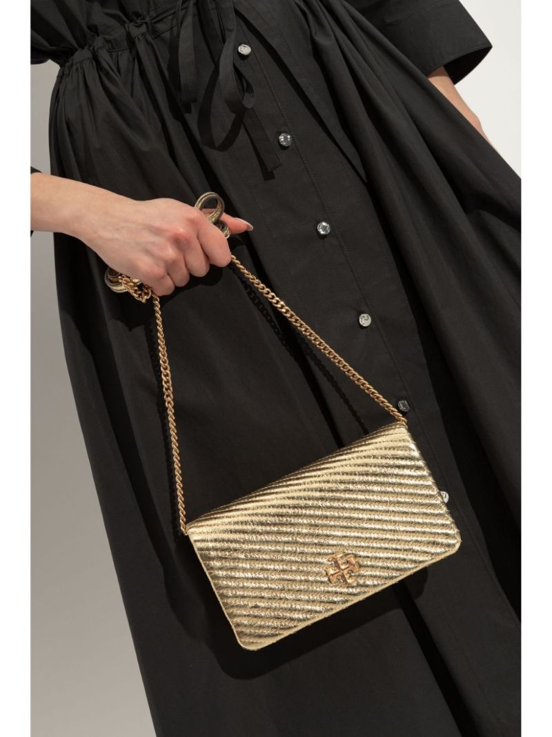 Gold Kira Chain Clutch Bag