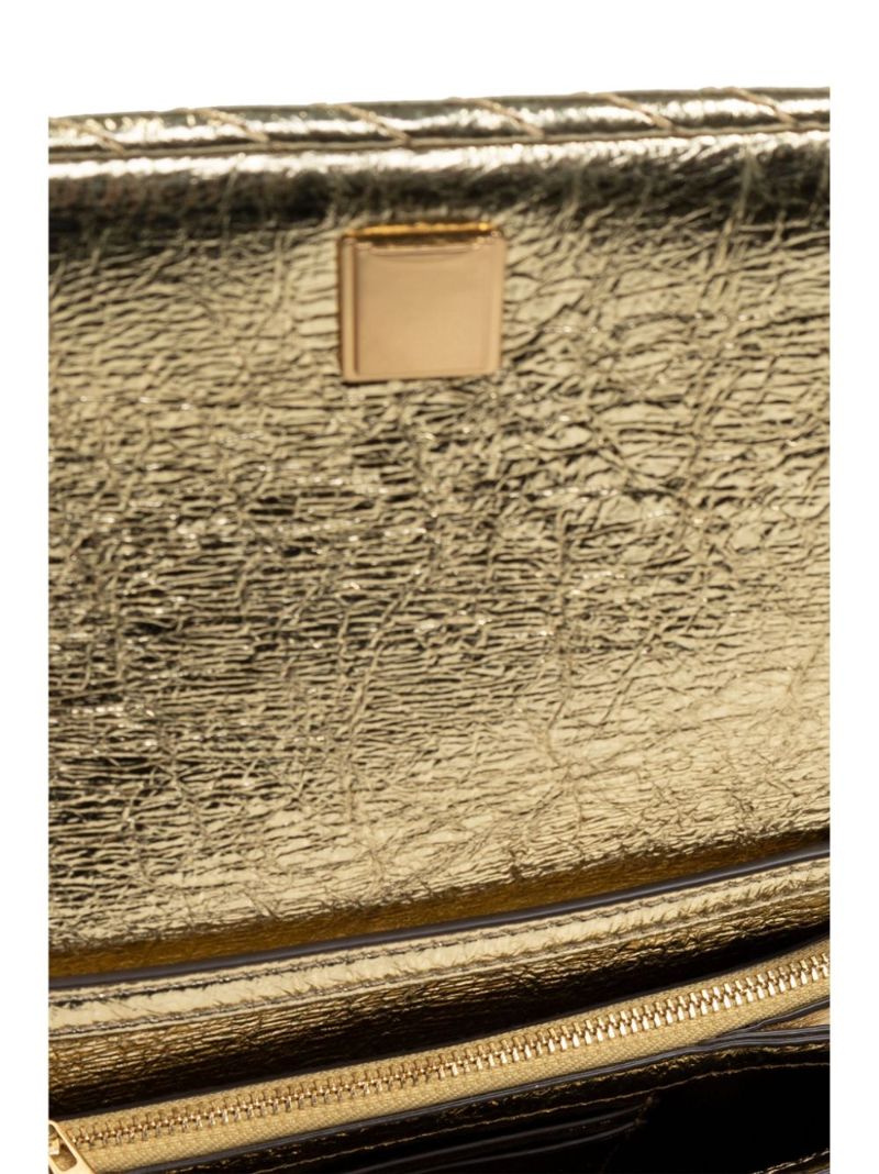 Gold Kira Chain Clutch Bag