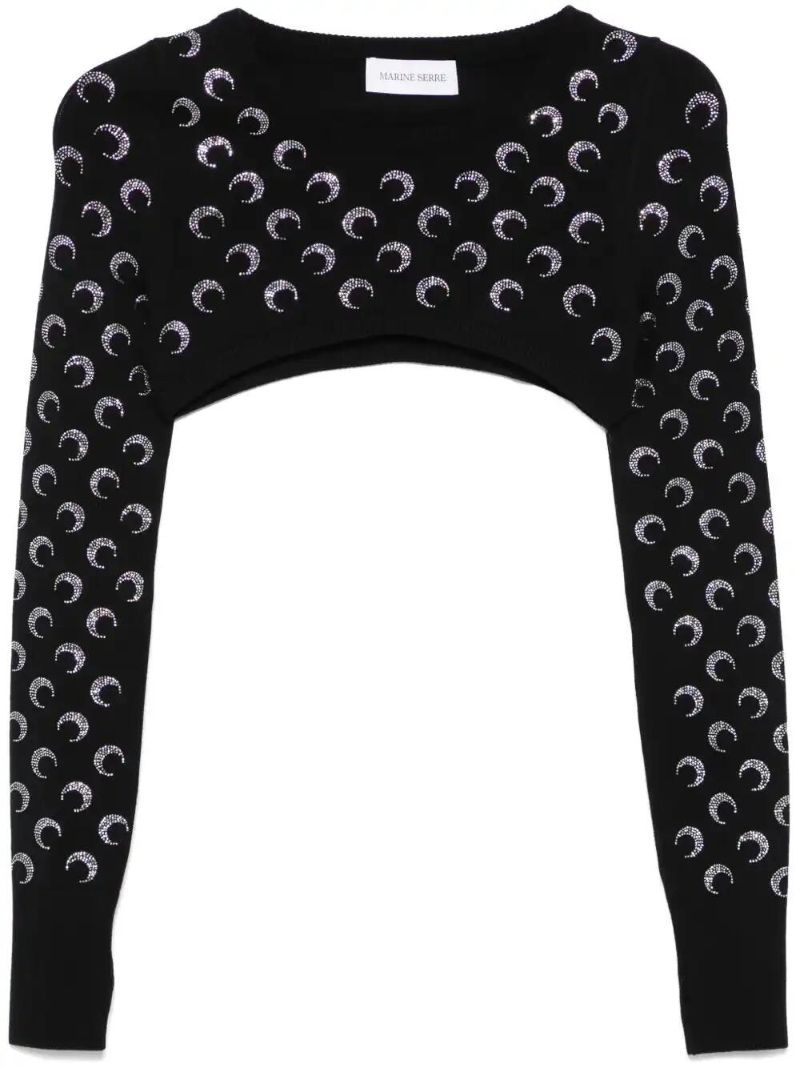 Black Crescent Moon Sweater