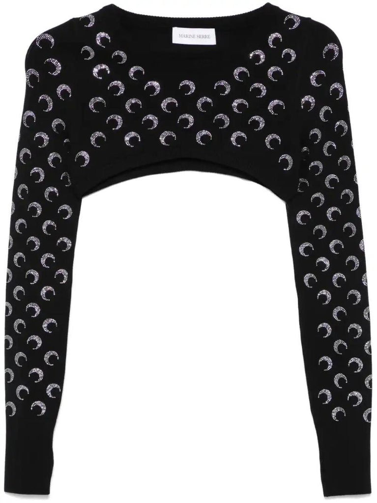 Black Crescent Moon Sweater