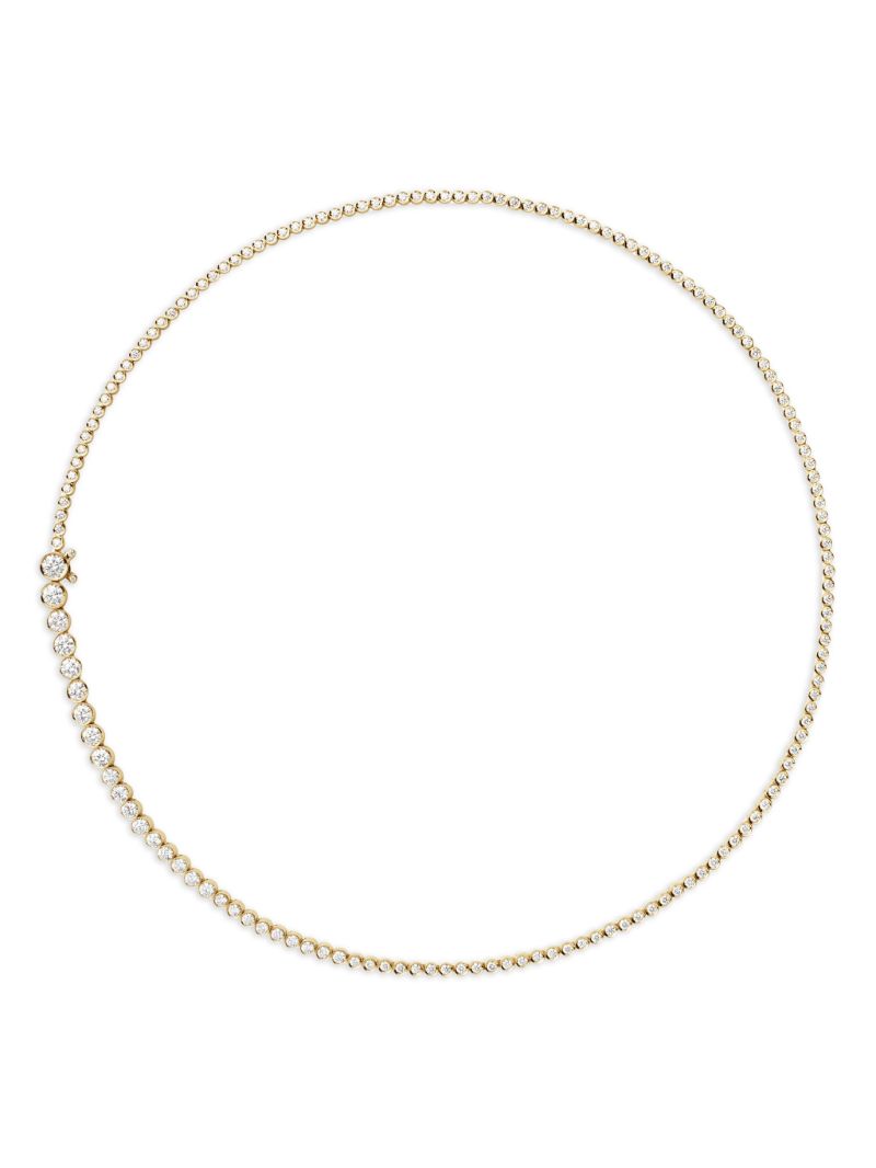 18kt Yellow Gold Diamond Necklace