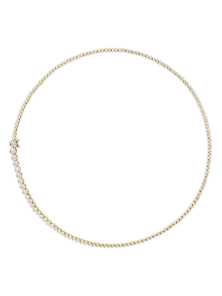 18kt Yellow Gold Diamond Necklace