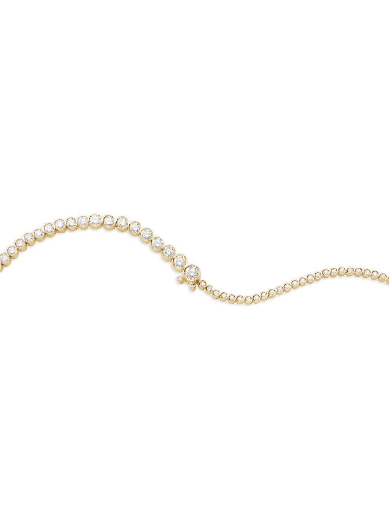 18kt Yellow Gold Diamond Necklace