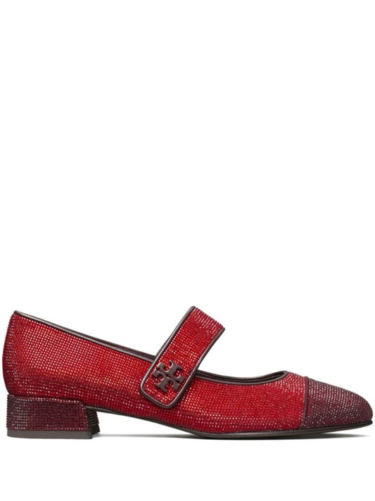 Red Mary Jane Ballet Flats