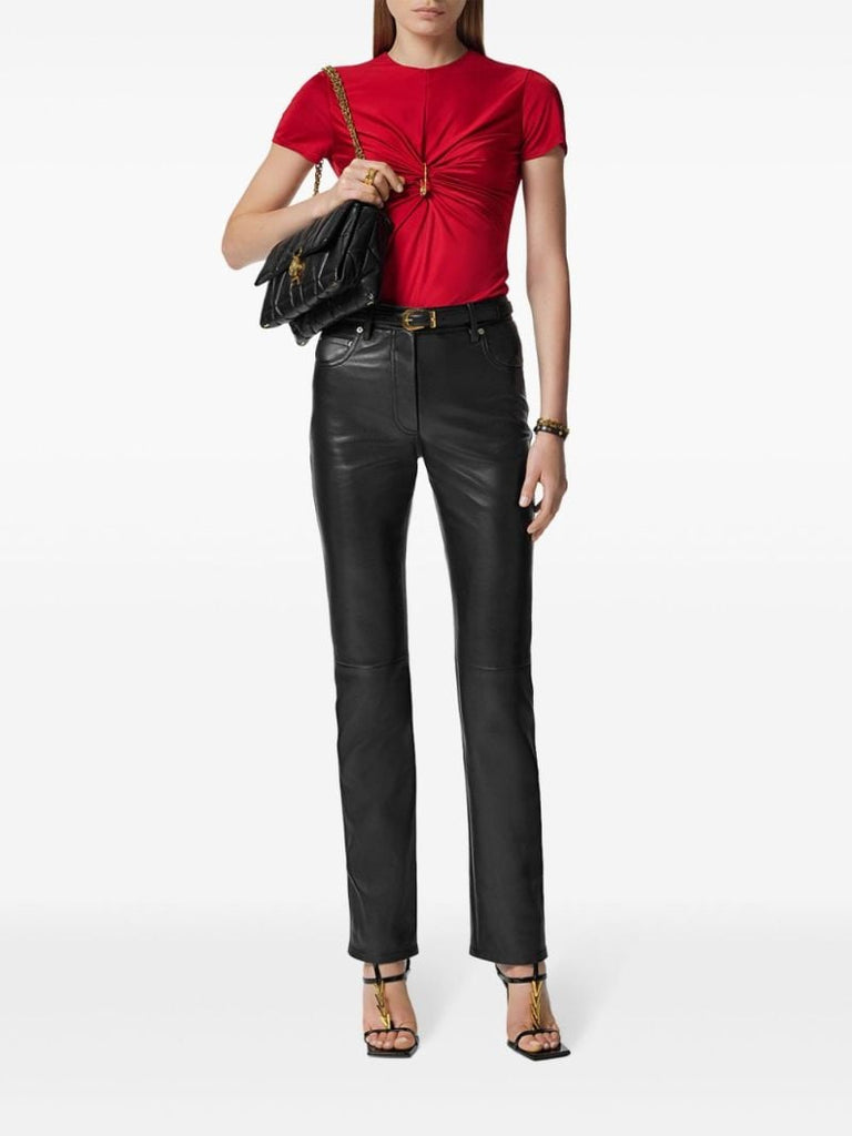 Medusa Safety Pin Gathered Top