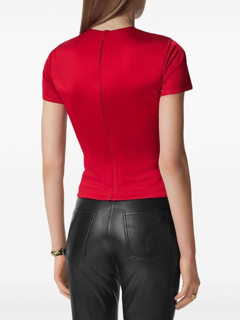 Medusa Safety Pin Gathered Top