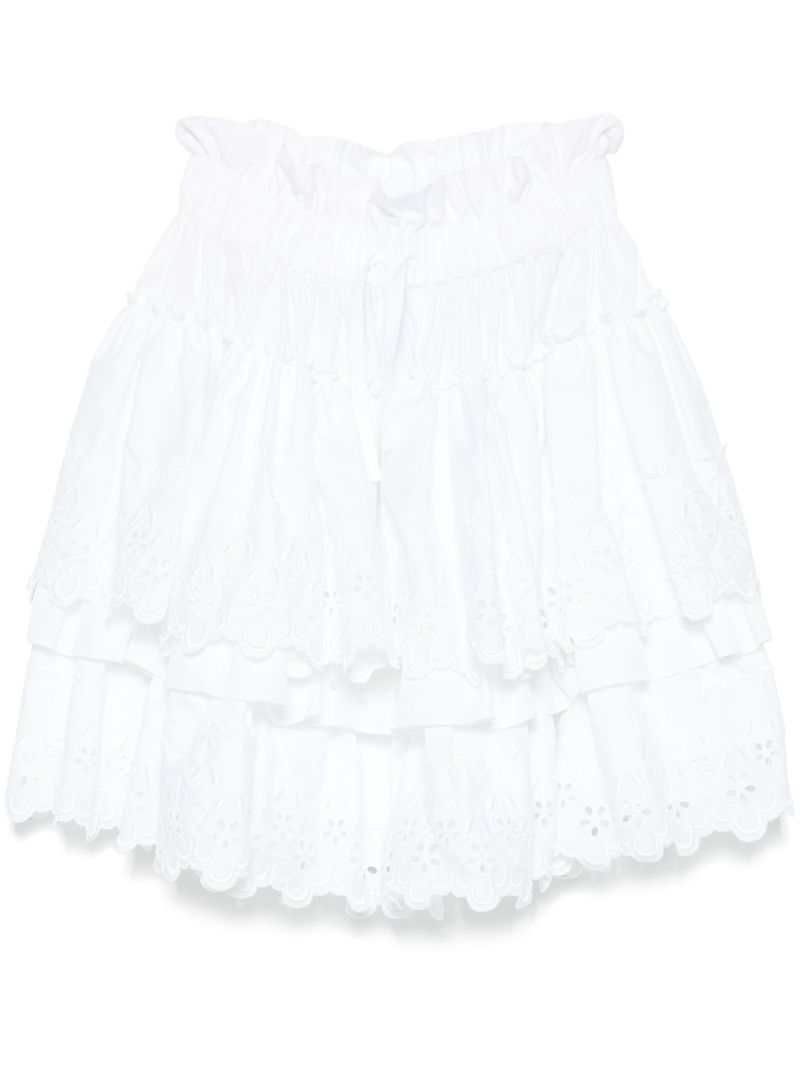 Broderie-anglaise Mini Skirt