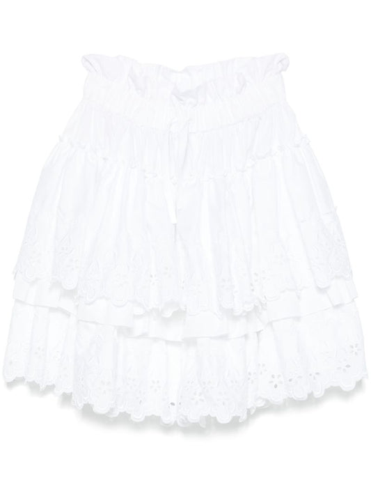 Broderie-anglaise Mini Skirt