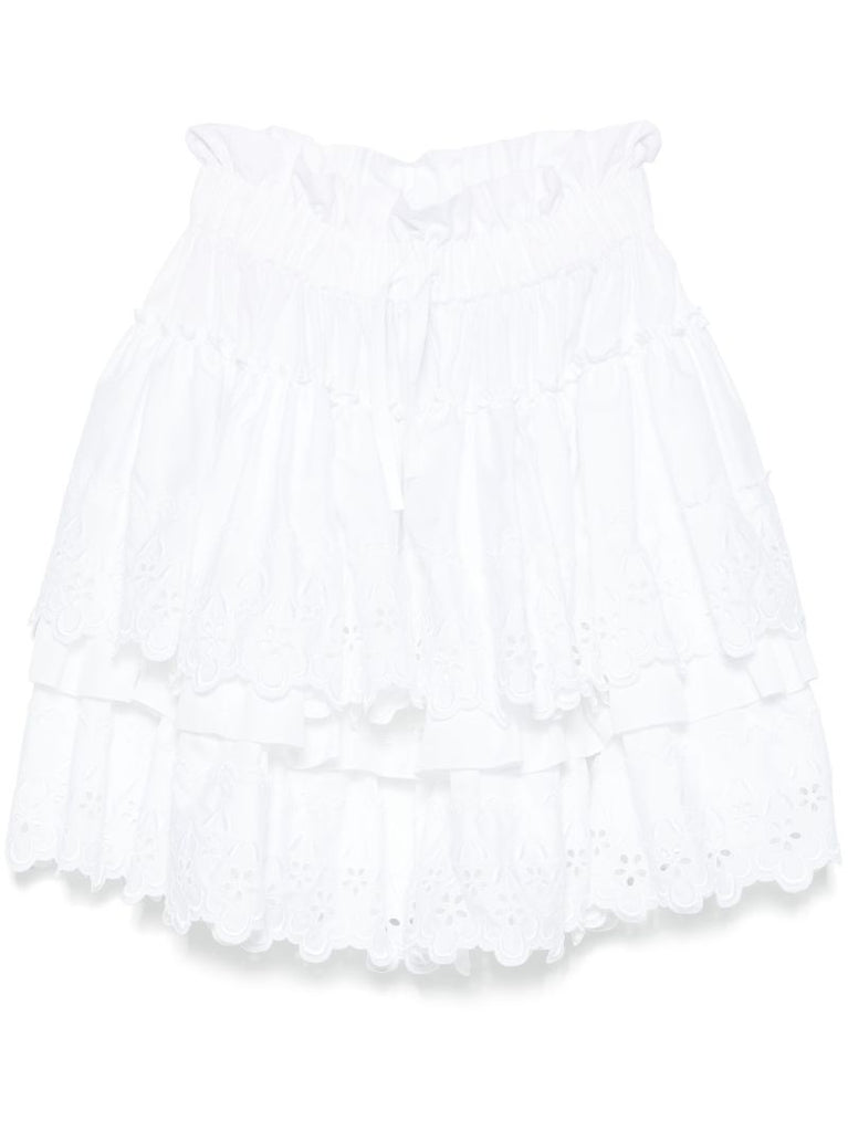 Broderie-anglaise Mini Skirt