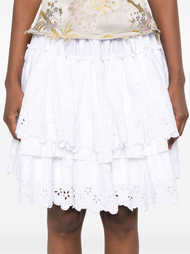 Broderie-anglaise Mini Skirt