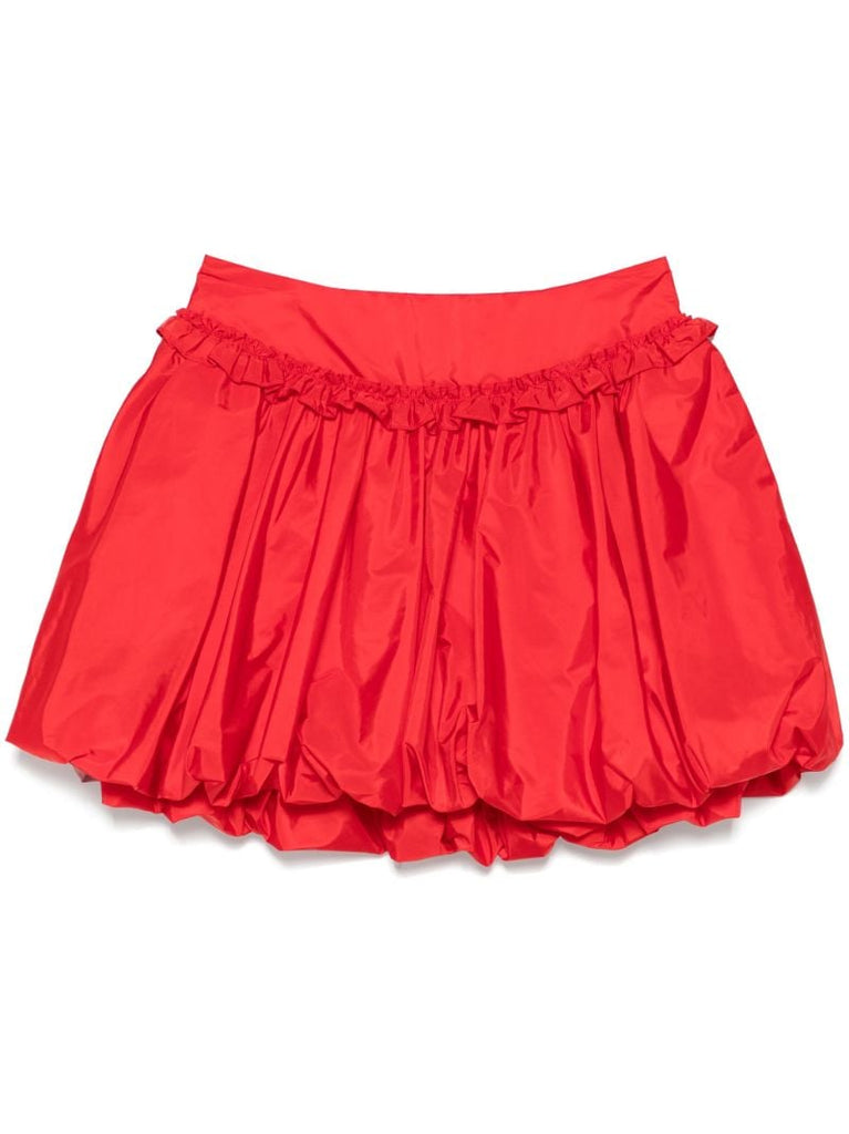 Red Puffball Skirt